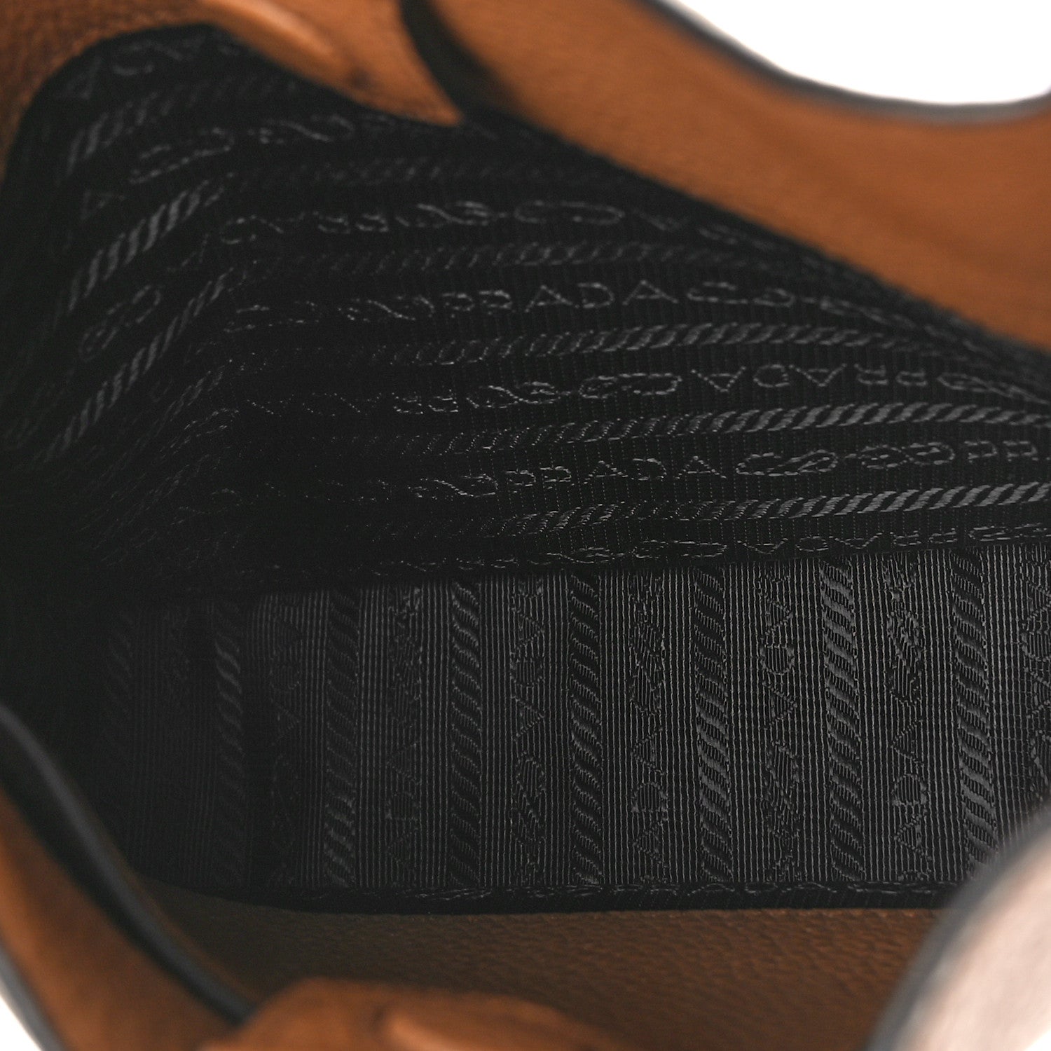 Prada Vitello Daino Soft Mini Hobo Messenger Bag Caramel 5 of 9