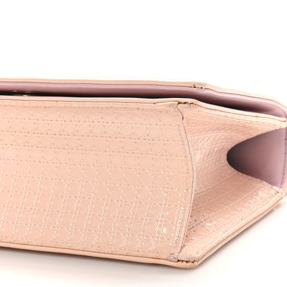 Christian Dior Patent Micro-Cannage Small Diorama Flap Bag Rose 9 of 9