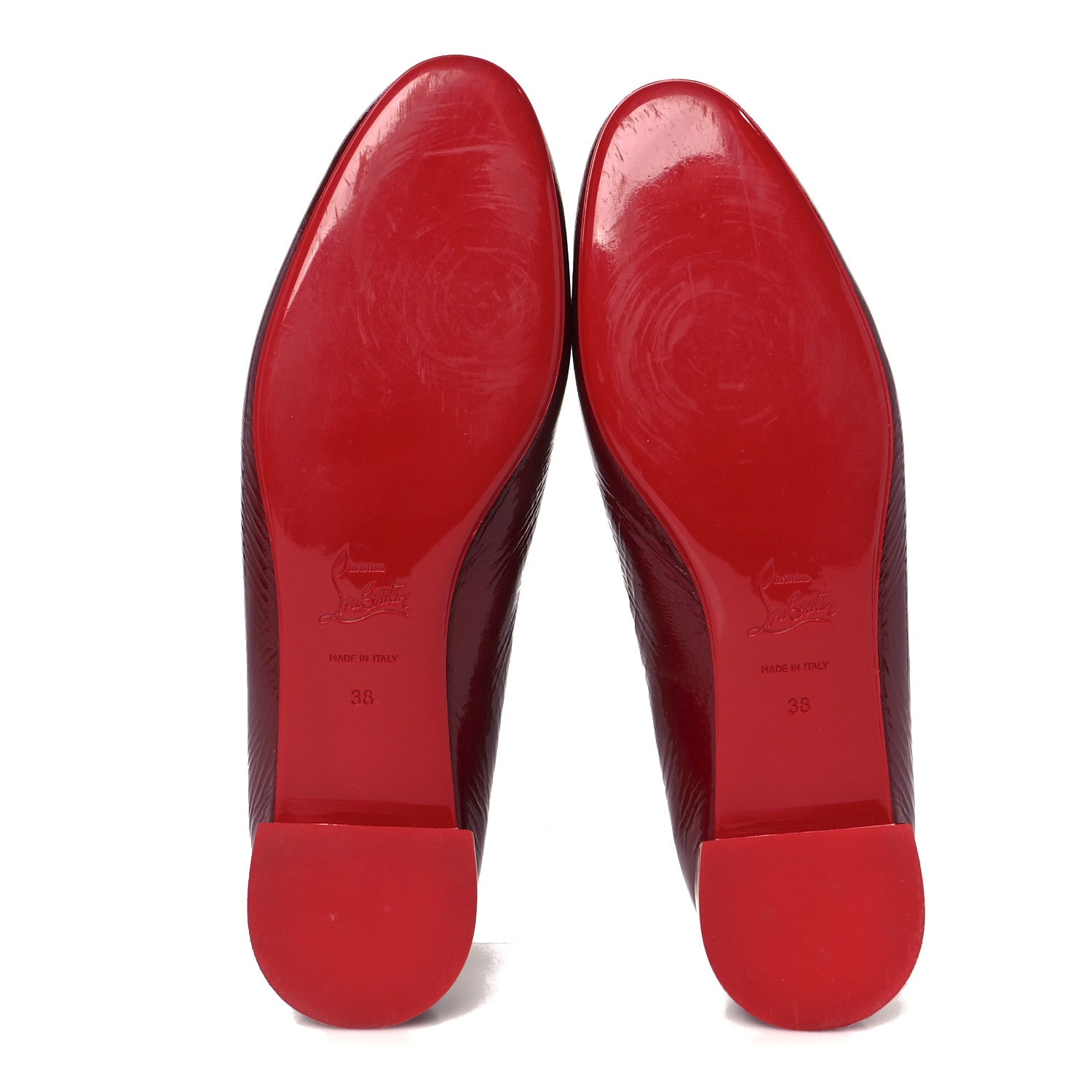 Christian Louboutin Patent Sweetie Jane Ballerina Flats 38 Loubi 6 of 9