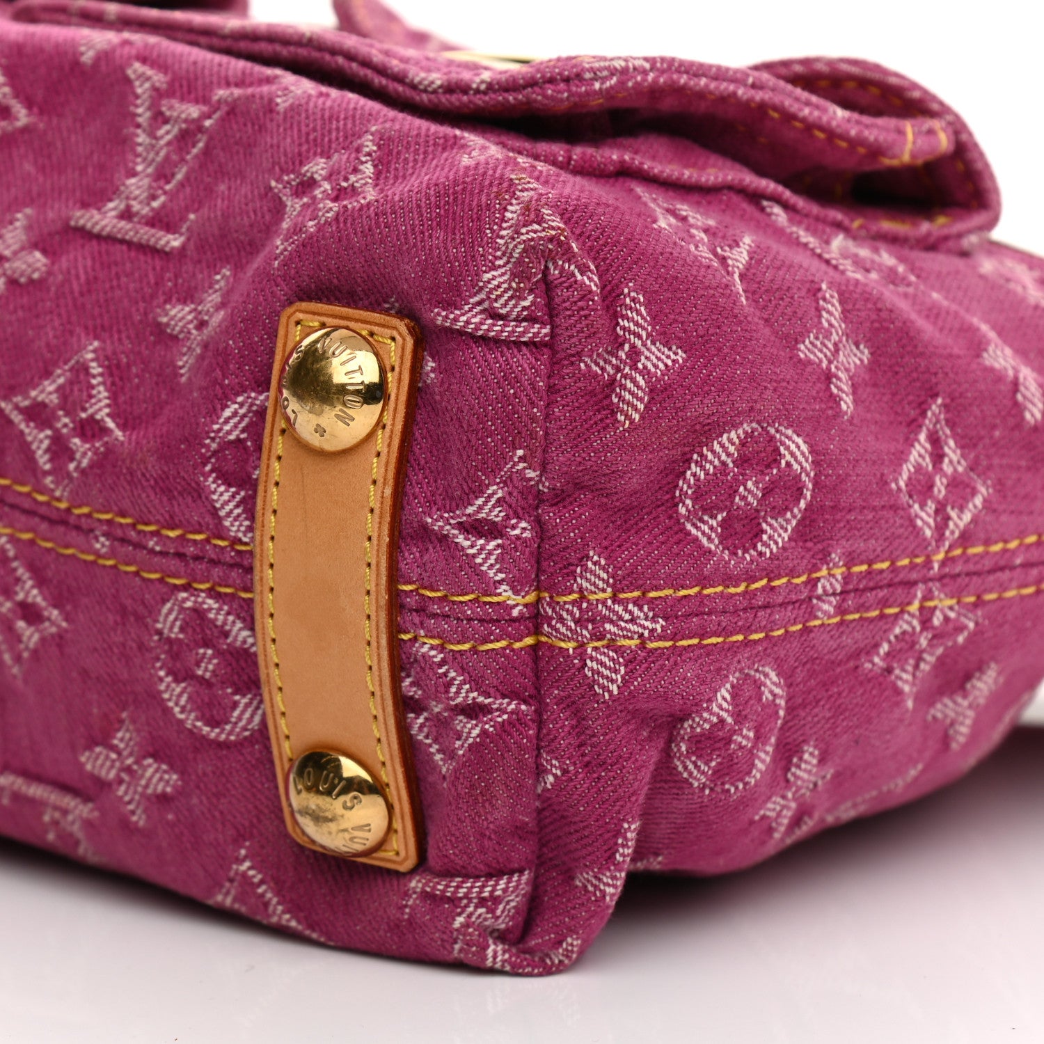 Louis Vuitton Denim Baggy PM Fuchsia 19 of 25