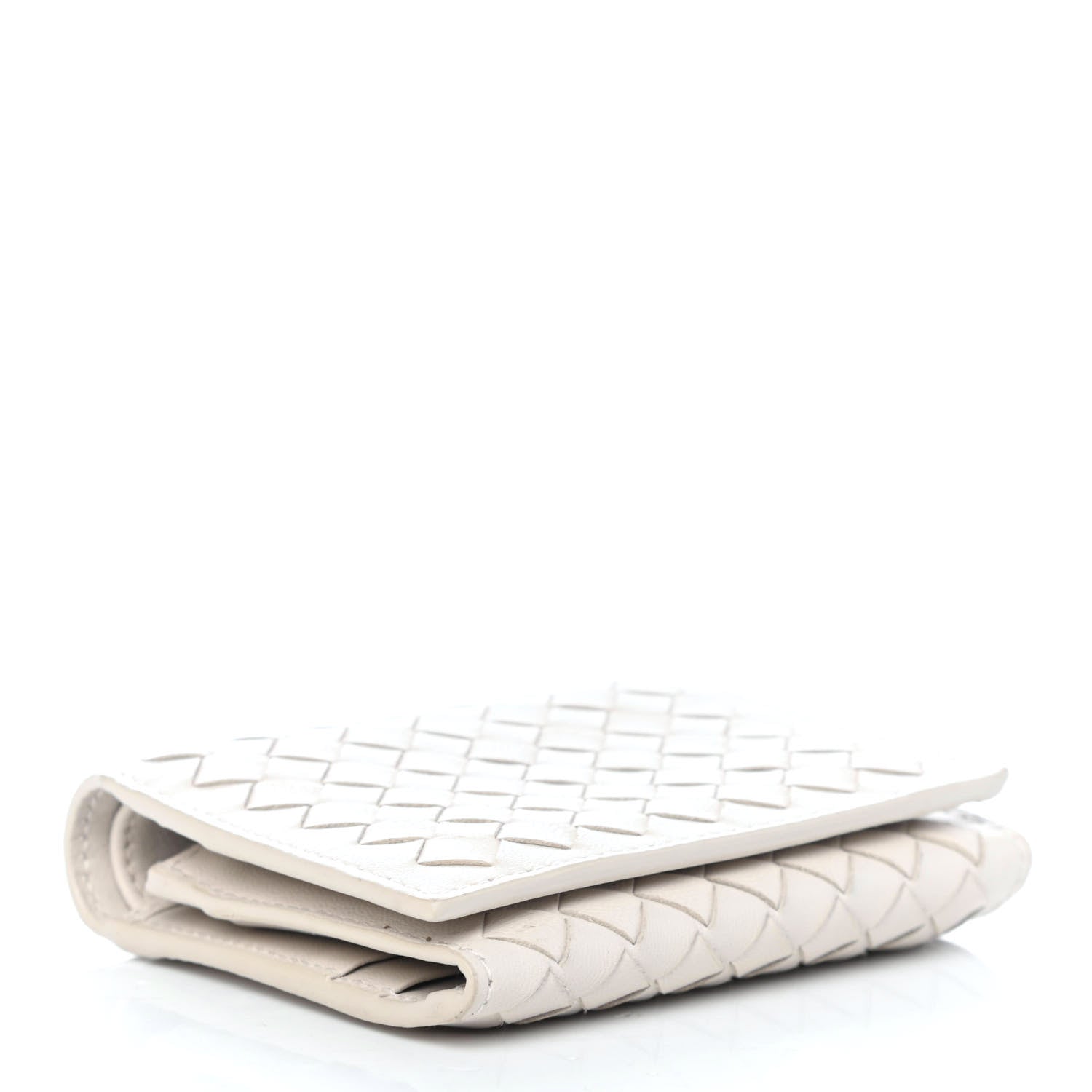 Bottega Veneta Nappa Intrecciato Bi-Fold Wallet White 3 of 4
