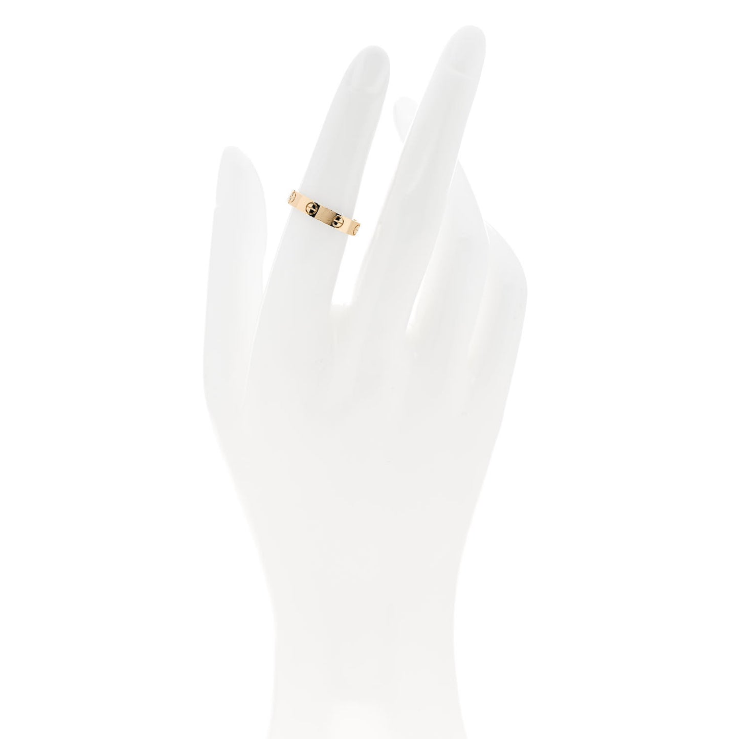 18K Yellow Gold 3.5mm LOVE Wedding Band Ring 51 5.75