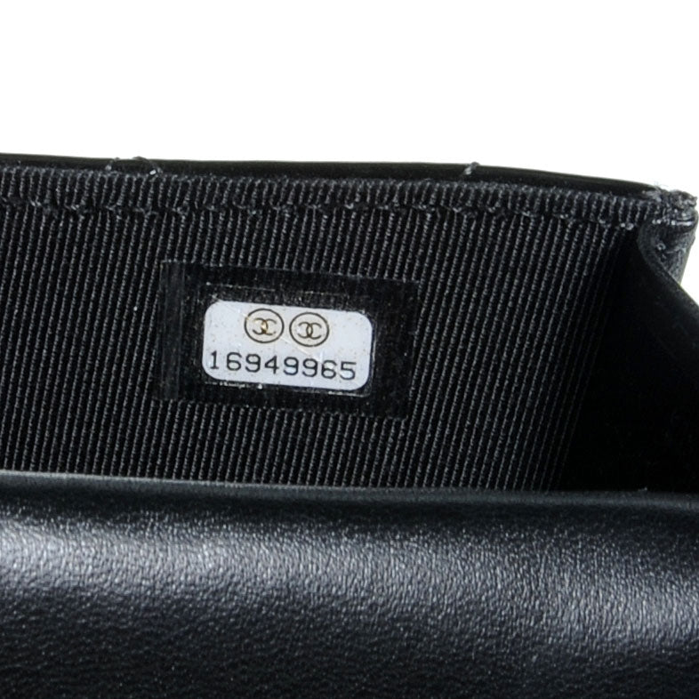 Chanel Patent Quilted Travel Wallet Black 9 of 11