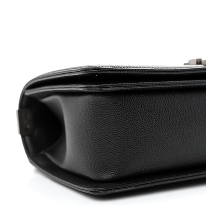 Chanel Caviar Quilted Medium Boy Flap Black 9 of 10