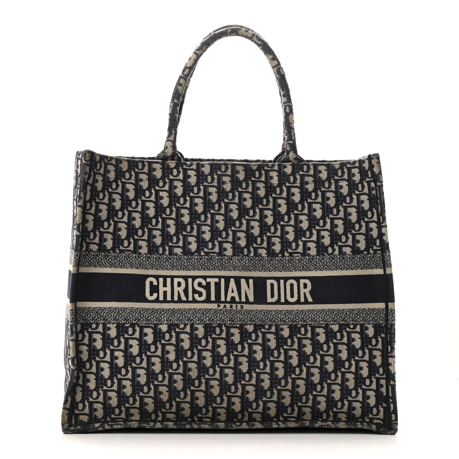 Christian Dior Oblique Large Book Tote Blue Multicolor 1 of 14