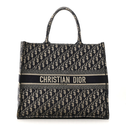 Christian Dior Oblique Large Book Tote Blue Multicolor 1 of 14