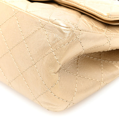 Chanel Metallic Aged Calfskin Quilted 2.55 Reissue 224 Flap Gold 10 of 10