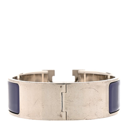 Hermes Enamel Wide Clic Clac H Bracelet PM Iris 3 of 7