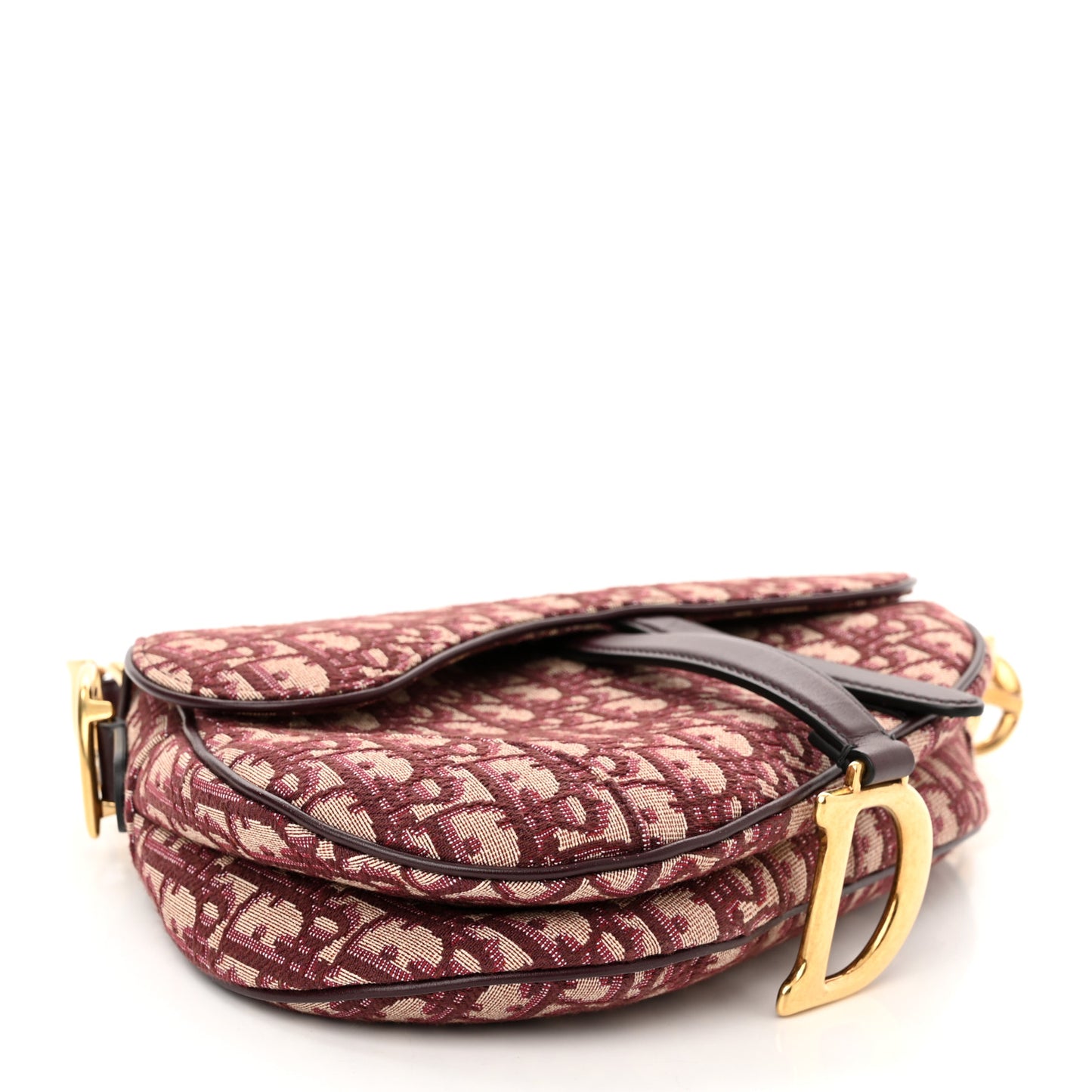 Oblique Saddle Bag Burgundy
