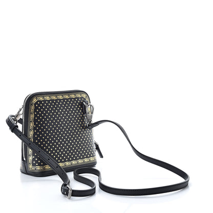 Gucci X SEGA Calfskin GUCCY Stars Mini Dome Shoulder Bag Black Gold 3 of 11
