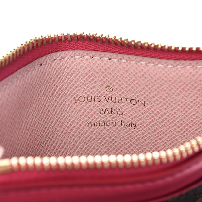 Louis Vuitton Monogram Blooming Flowers Zipped Card Holder Hot Pink Rose Ballerine 6 of 6