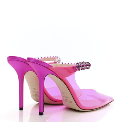 Jimmy Choo Plexi Crystal Bing 100 Pumps 40 Hot Pink 4 of 8