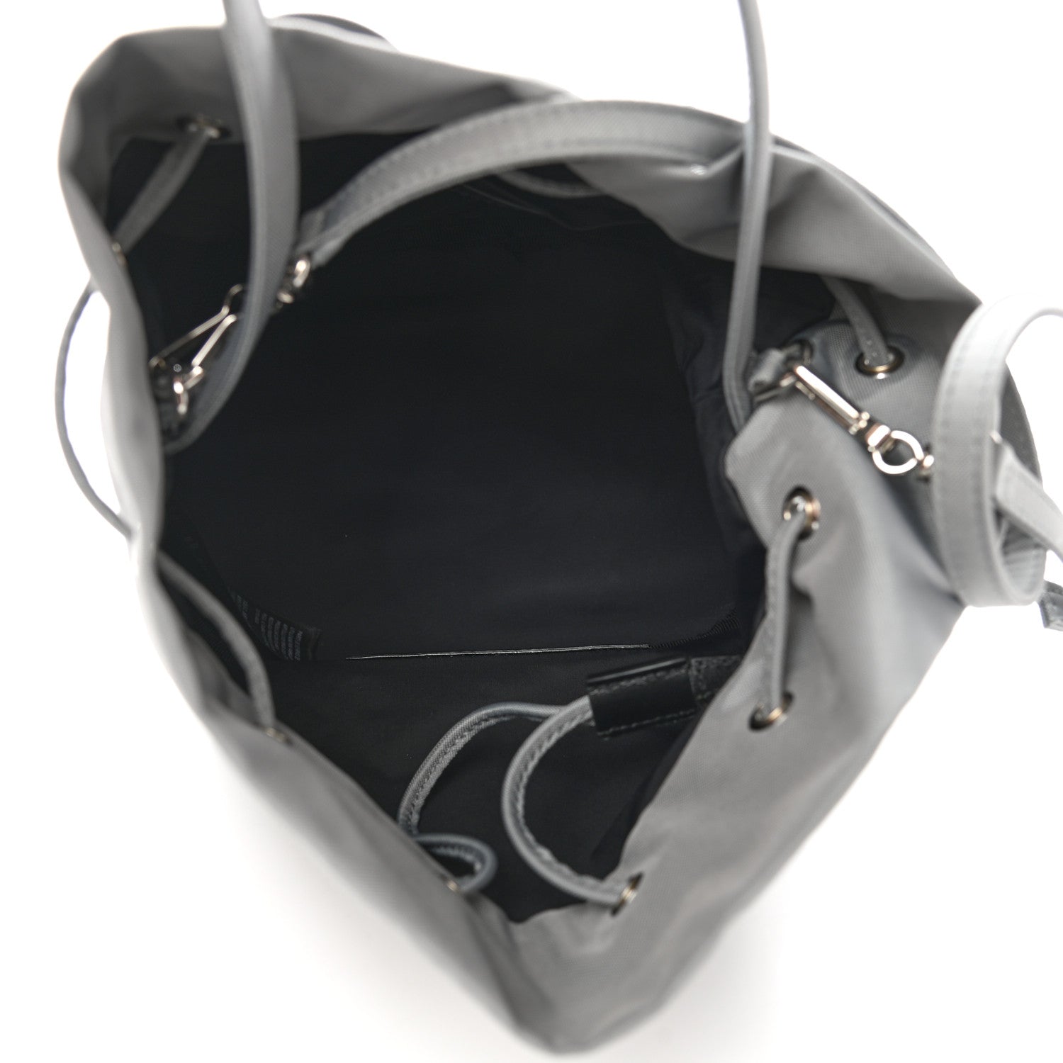 Balenciaga Nylon Wheel Logo Bucket Bag XS Gris Cendre 4 of 6