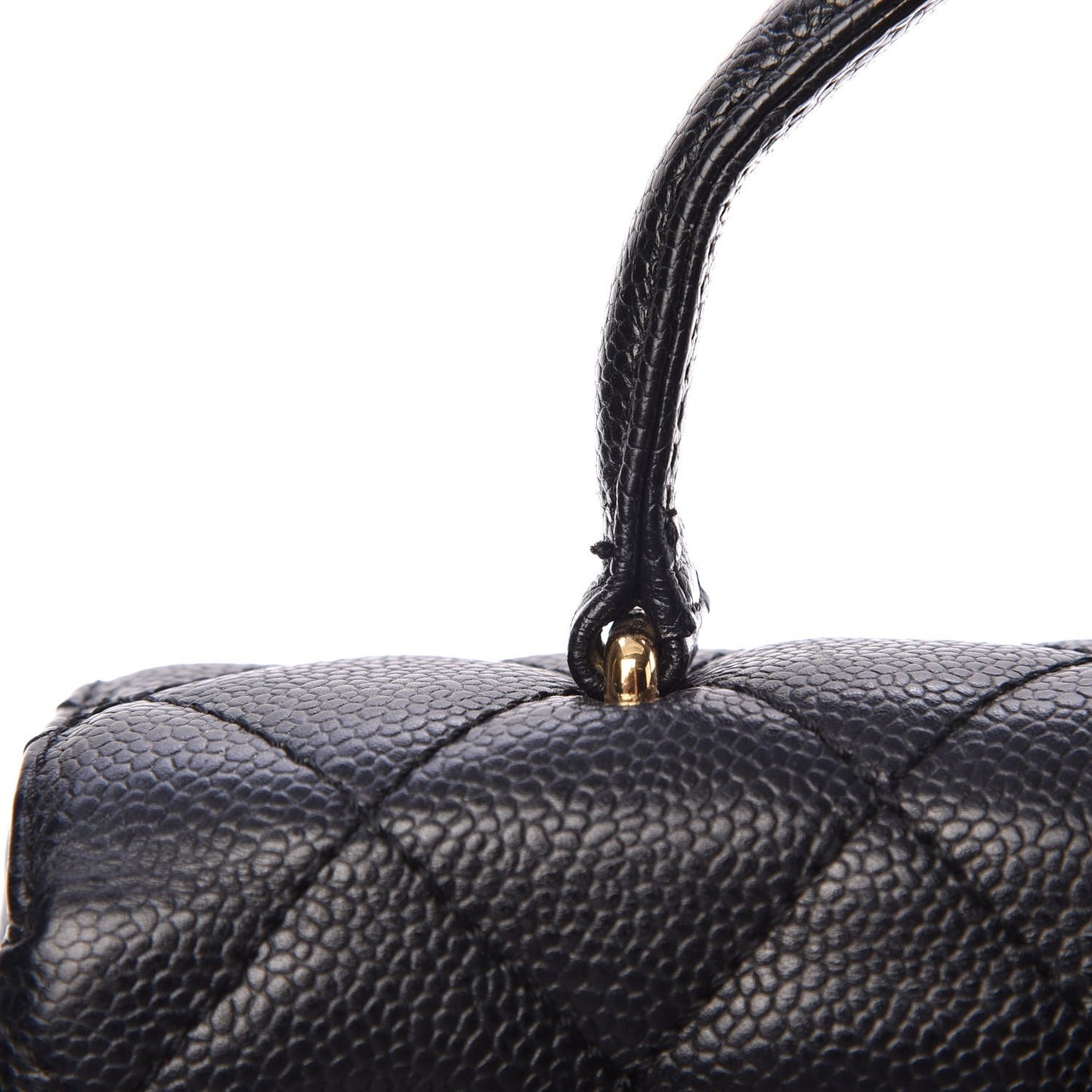 Caviar Quilted Jumbo Kelly Flap Black