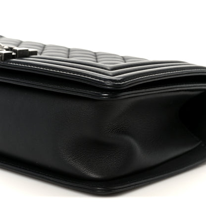 Chanel Lambskin Quilted Medium Boy Flap Black 10 of 10