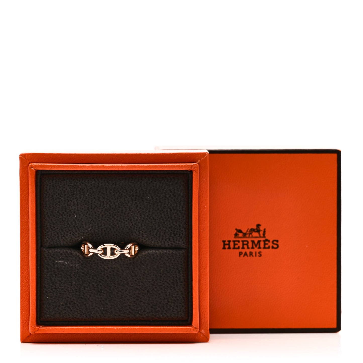 18K Rose Gold PM Chaine d'Ancre Enchainee Ring 54 7