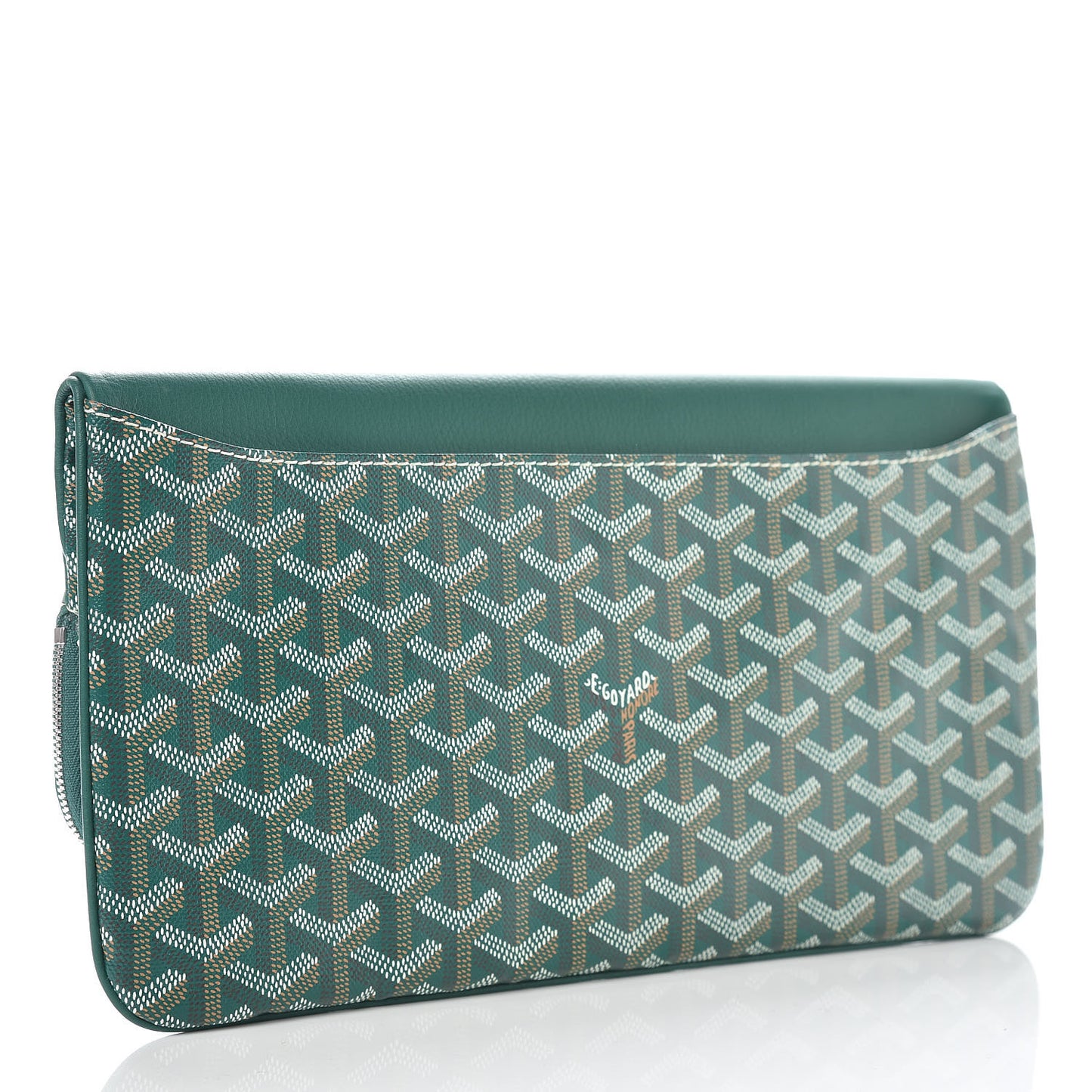 Goyardine Sainte Marie Soft Clutch Green
