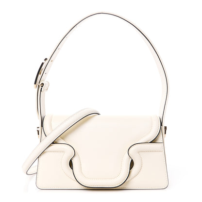 Valentino Garavani Vitello Sculpture Shoulder Bag Ivory 1 of 12