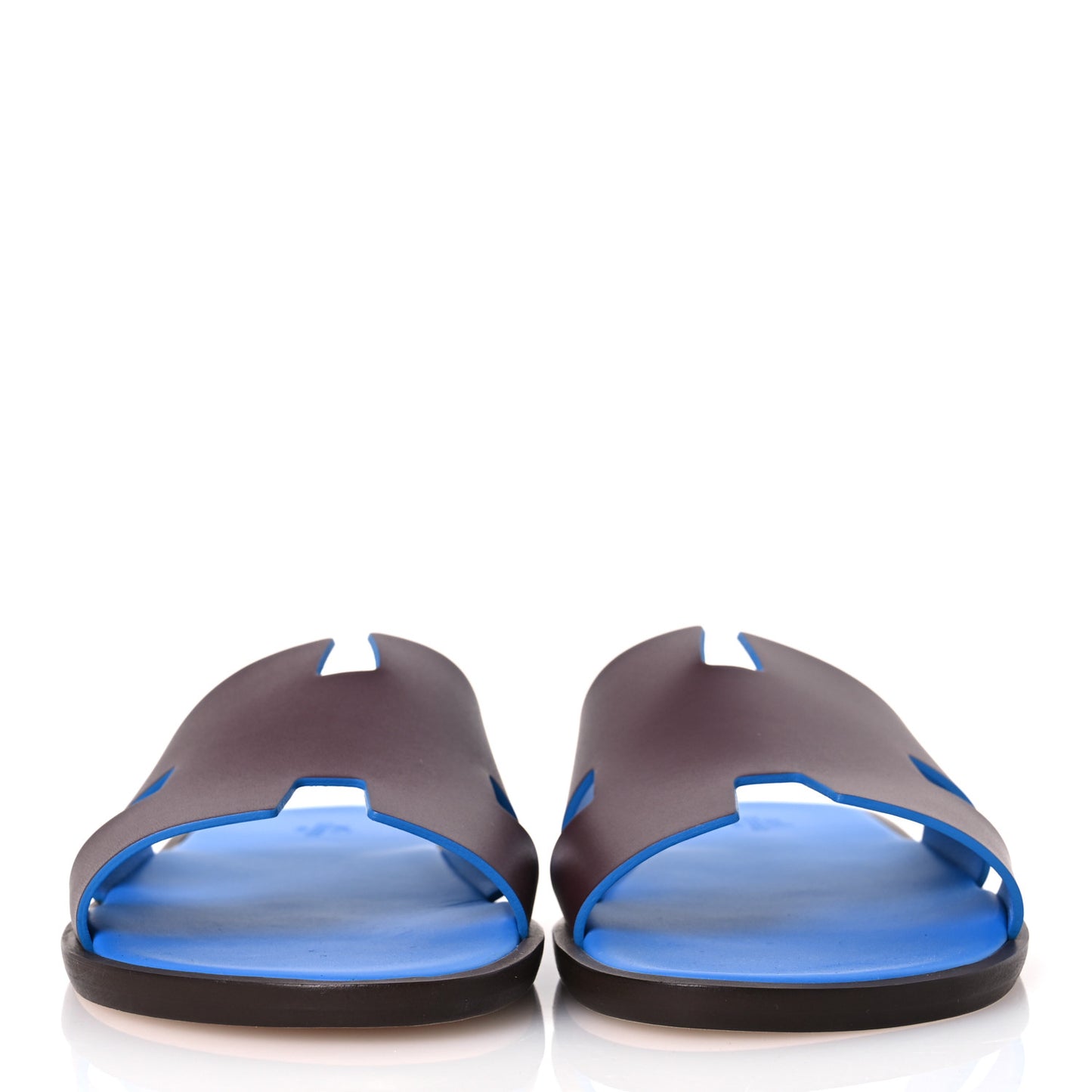 Calfskin Mens Izmir Sandals 44 Bordeaux Bleu Santorin