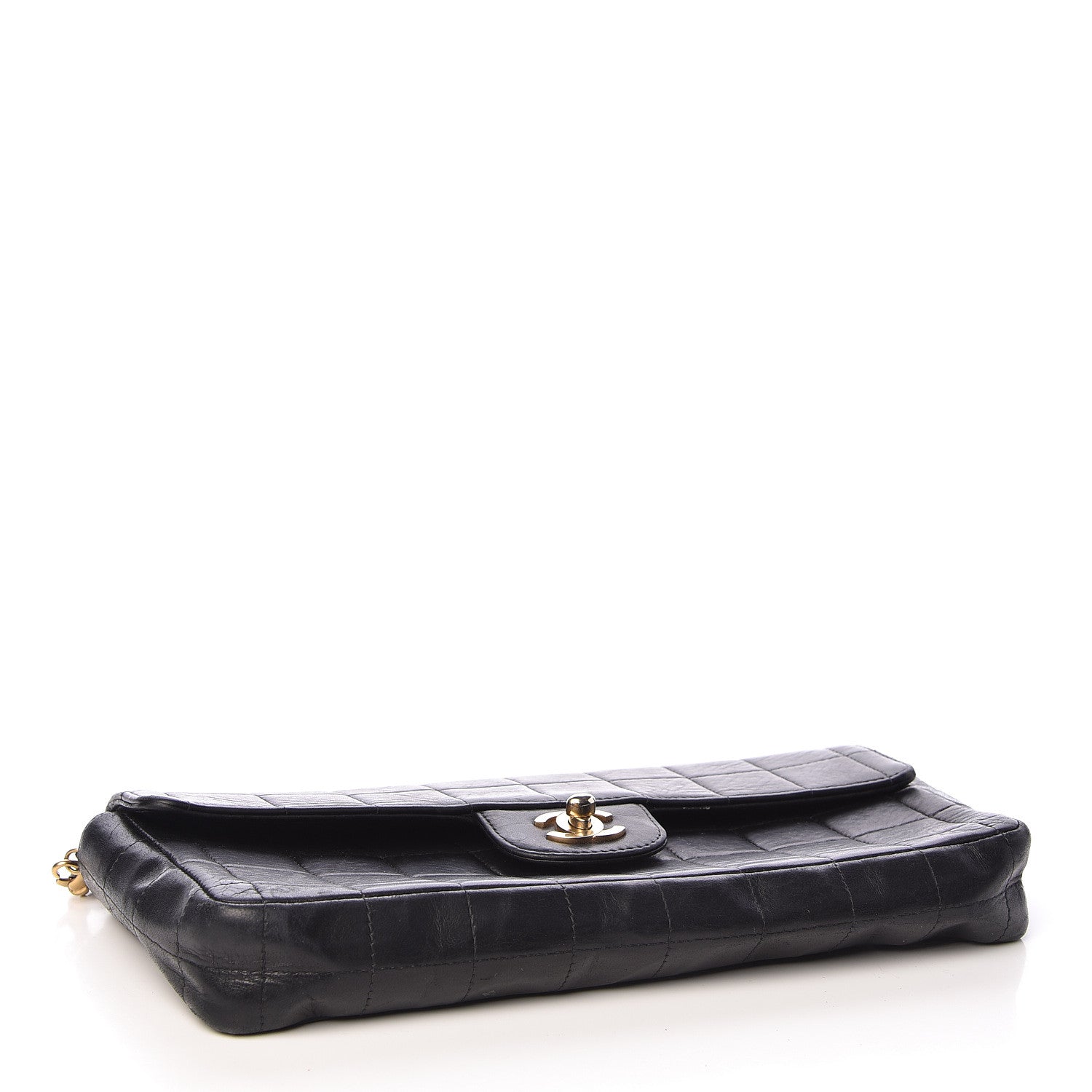 Chanel Lambskin East West Chocolate Bar Flap Black 4 of 15