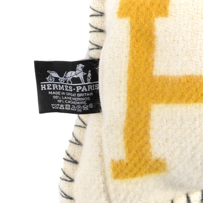 Hermes Wool Cashmere Avalon III Pillow PM Gris Soleil 3 of 3