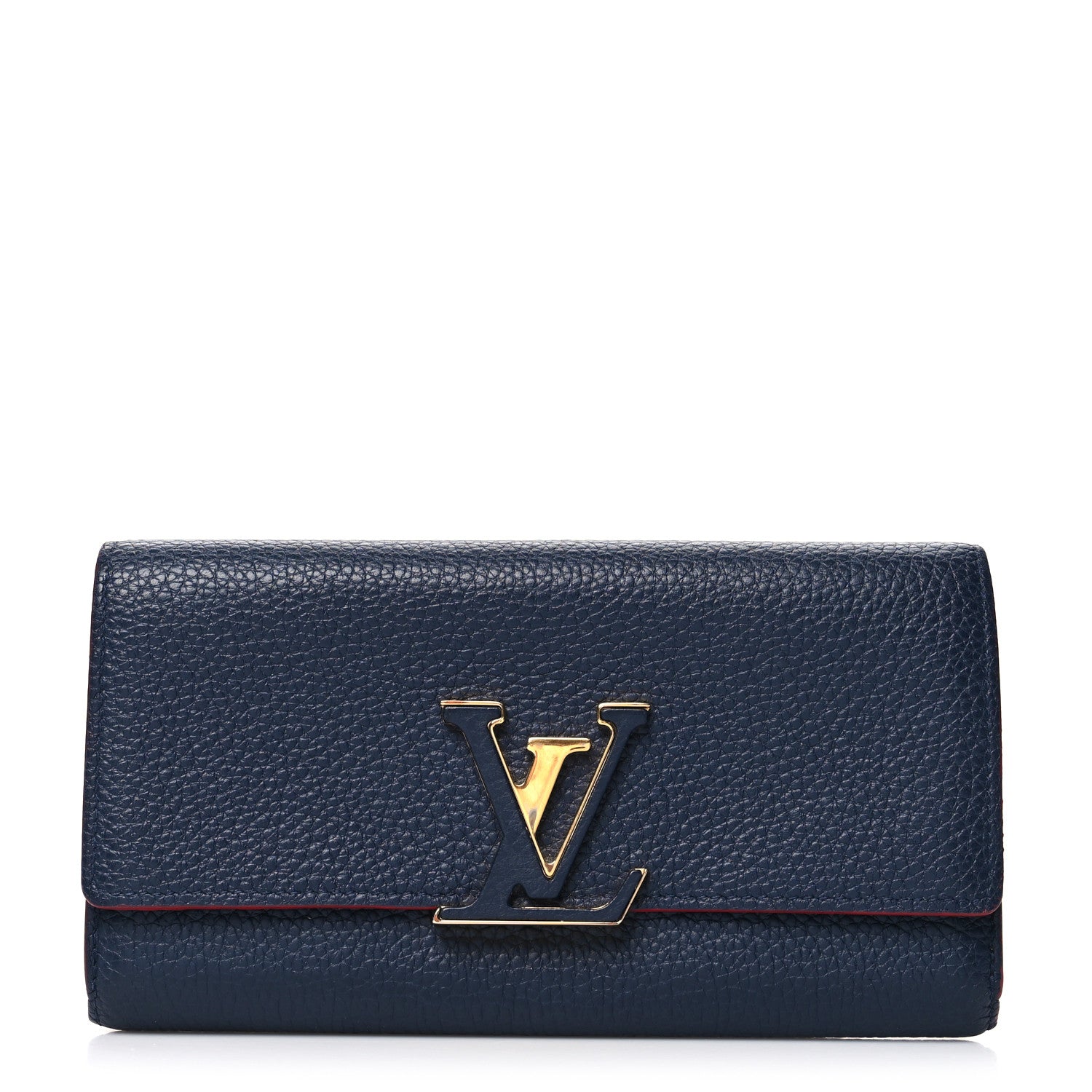 Louis Vuitton Taurillon Capucines Wallet Marine Rouge 1 of 12