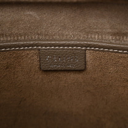 Celine Drummed Calfskin Nano Luggage Souris 7 of 12