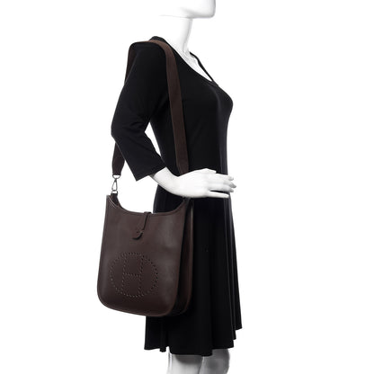 Hermes Epsom Evelyne II PM Chocolate 2 of 10