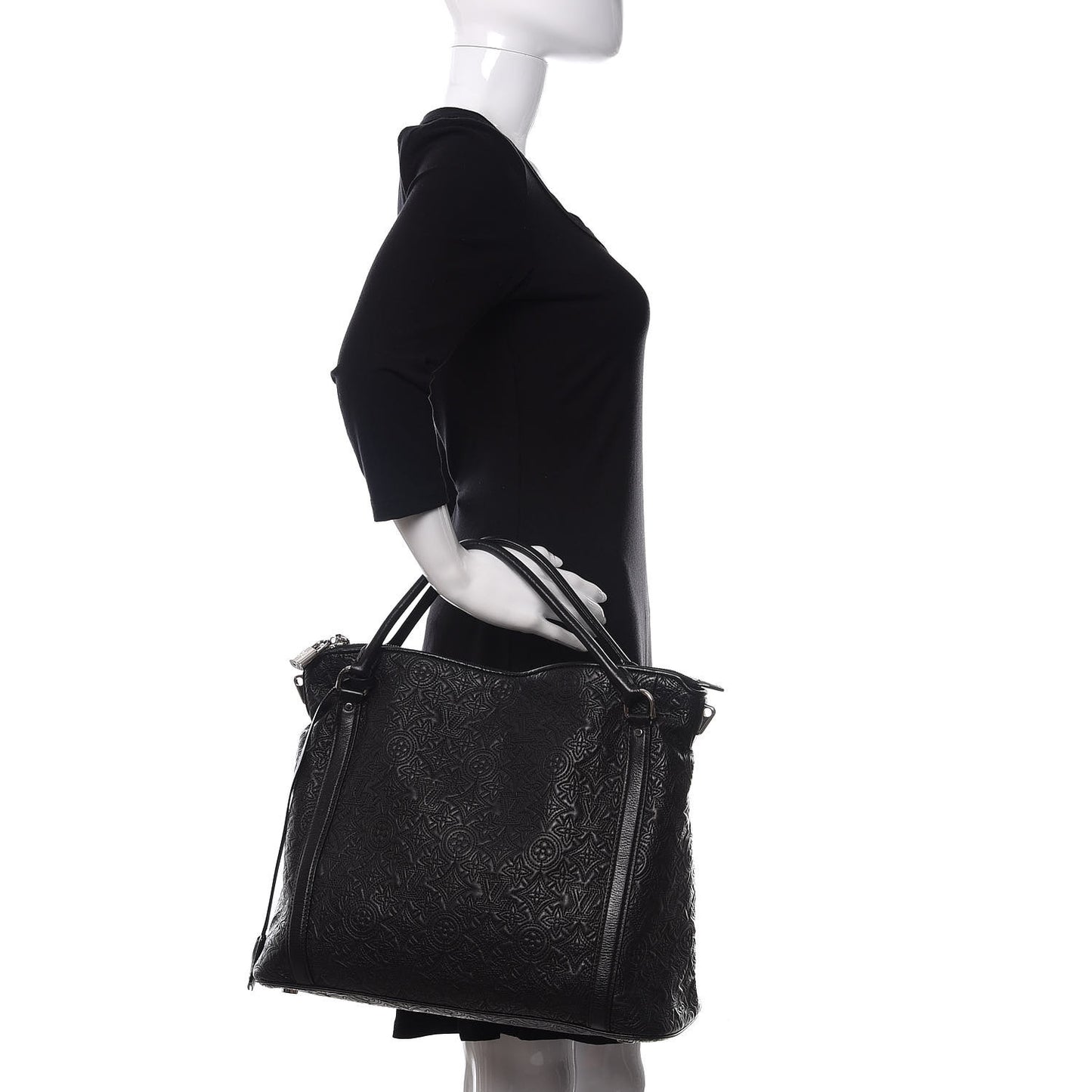 Monogram Lambskin Antheia Ixia MM Black