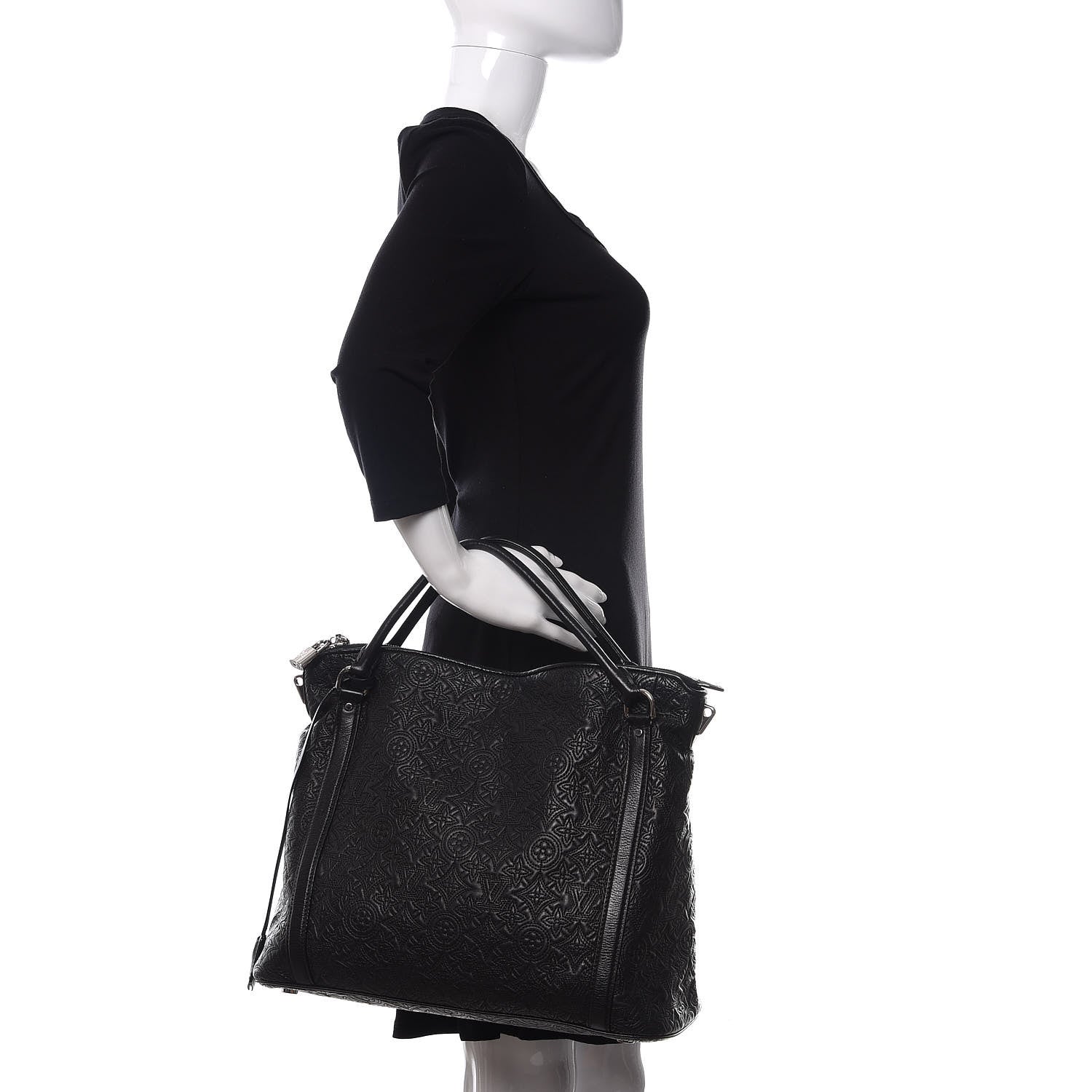 Louis Vuitton Monogram Lambskin Antheia Ixia MM Black 2 of 14