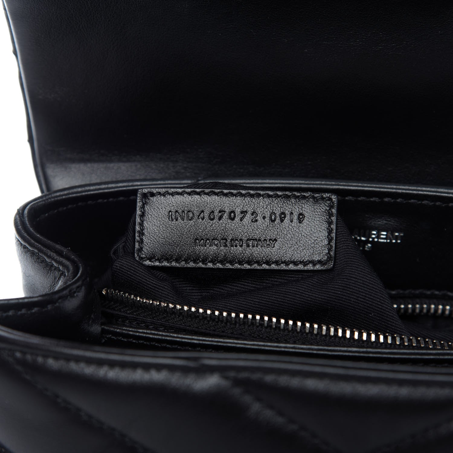 Saint Laurent Calfskin Y Quilted Monogram Toy Loulou Crossbody Bag Black 9 of 11