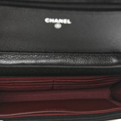 Chanel Caviar Quilted Wallet on Chain WOC Black 6 of 11