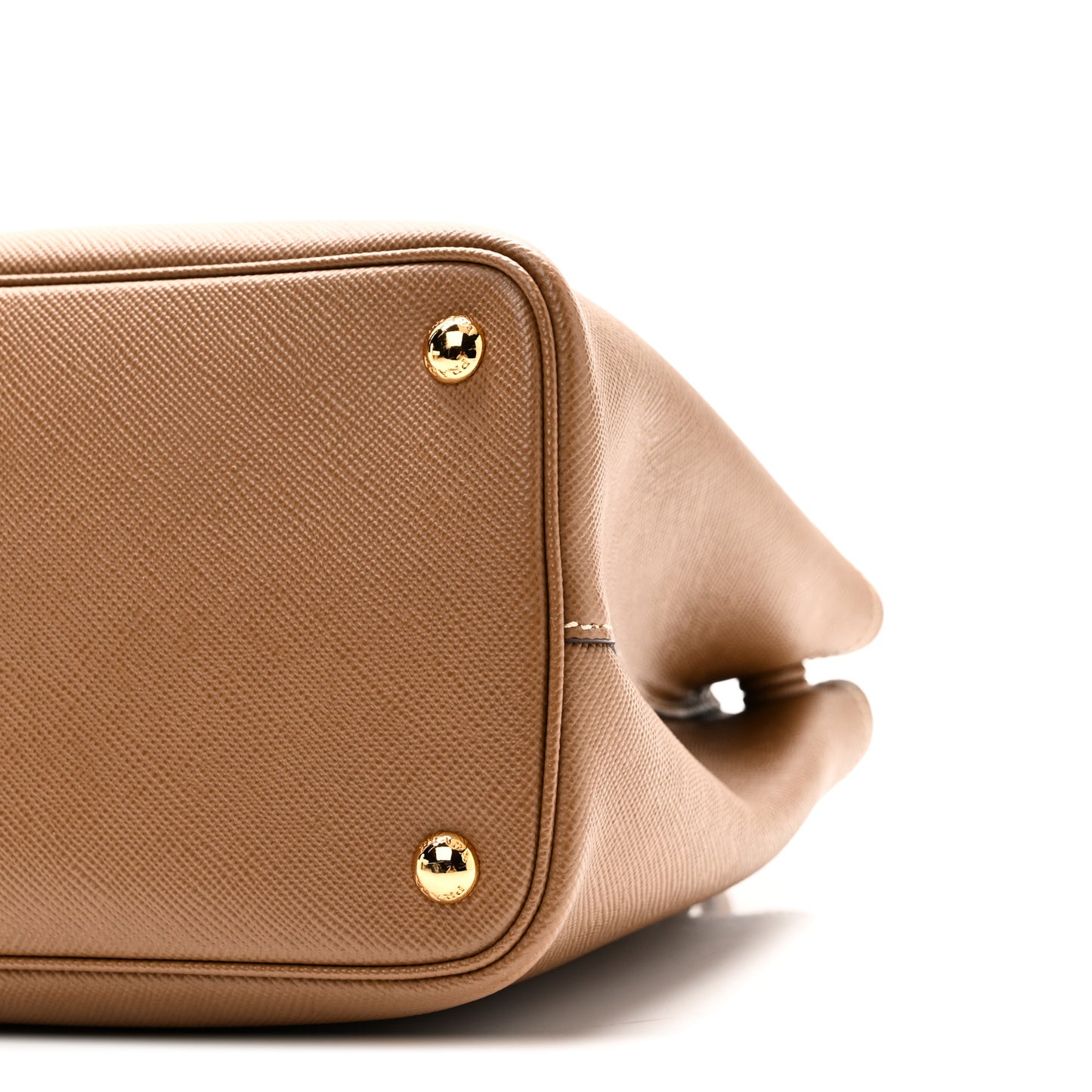 Saffiano Cuir Medium Double Bag Cannella Cocco