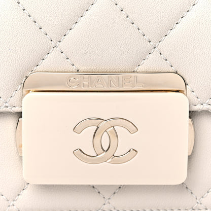 Chanel Sheepskin Quilted Mini Beauty Lock Flap White 10 of 10