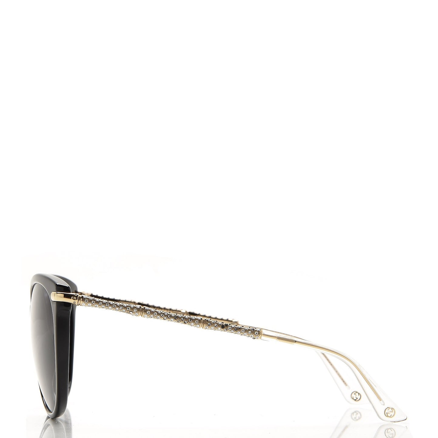 Crystal Bamboo Cat Eye GG 3771/N/S Sunglasses Gold