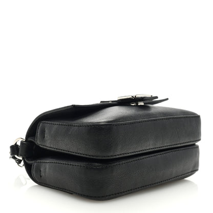 Fendi Vitello Dolce Elaphe Monster Eyes Micro Double Baguette Black Naturale 4 of 10