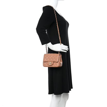 Chanel Lambskin Quilted Mini Square Flap Brown 2 of 10