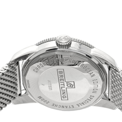 Breitling Stainless Steel 42mm Super Ocean Heritage II Automatic Watch Black A17321 4 of 5