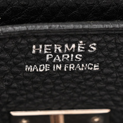 Hermes Taurillon Clemence Birkin 35 Black 6 of 19