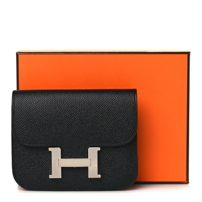 Hermes Epsom Constance Slim Wallet Black 9 of 9