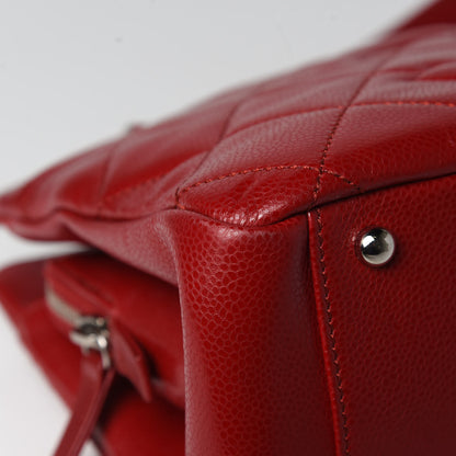 Chanel Soft Caviar Timeless Shopping Tote Red 9 of 14