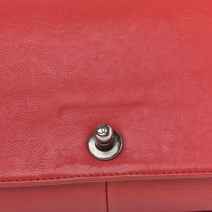 Chanel Calfskin Quilted Double Stitch Medium Boy Flap Red 11 of 19