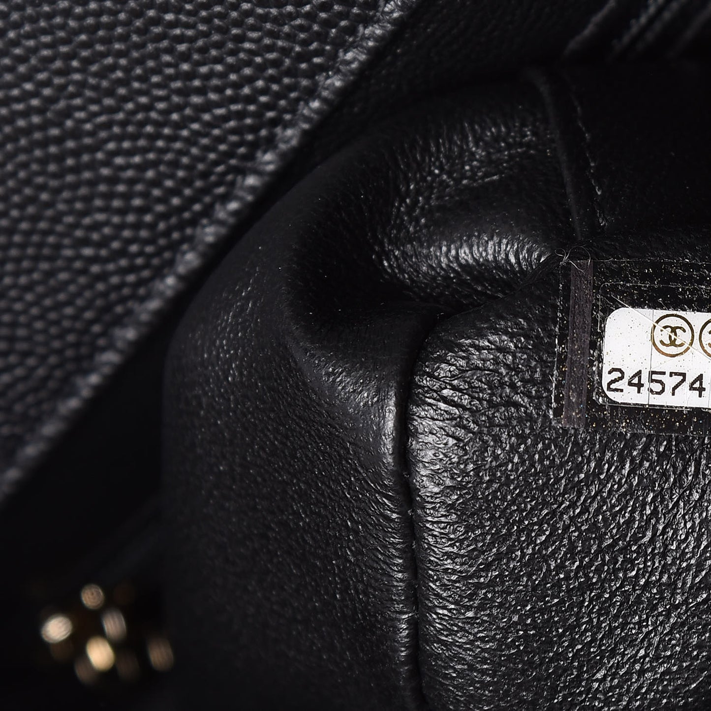 Caviar Quilted Large Business Affinity Flap Black
