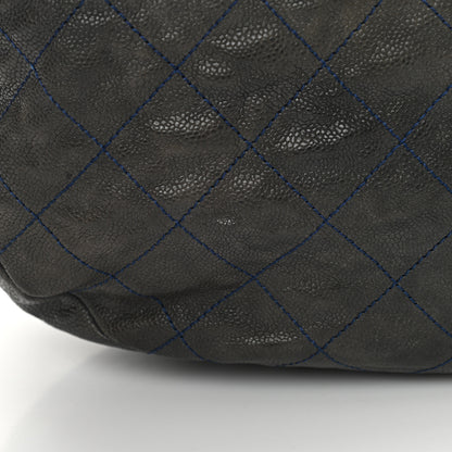 Chanel Caviar Quilted Simply CC Hobo Dark Blue 14 of 16