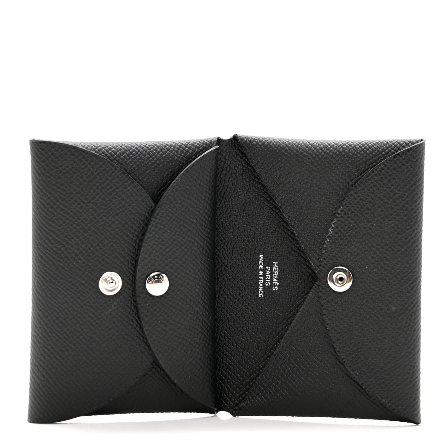 Epsom Calvi Duo Card Case Black
