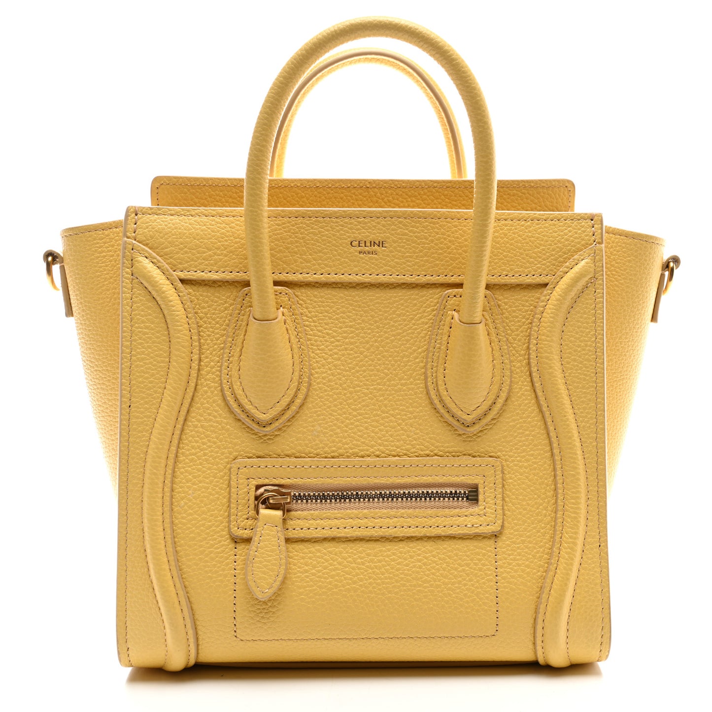 Drummed Calfskin Nano Luggage Pollen