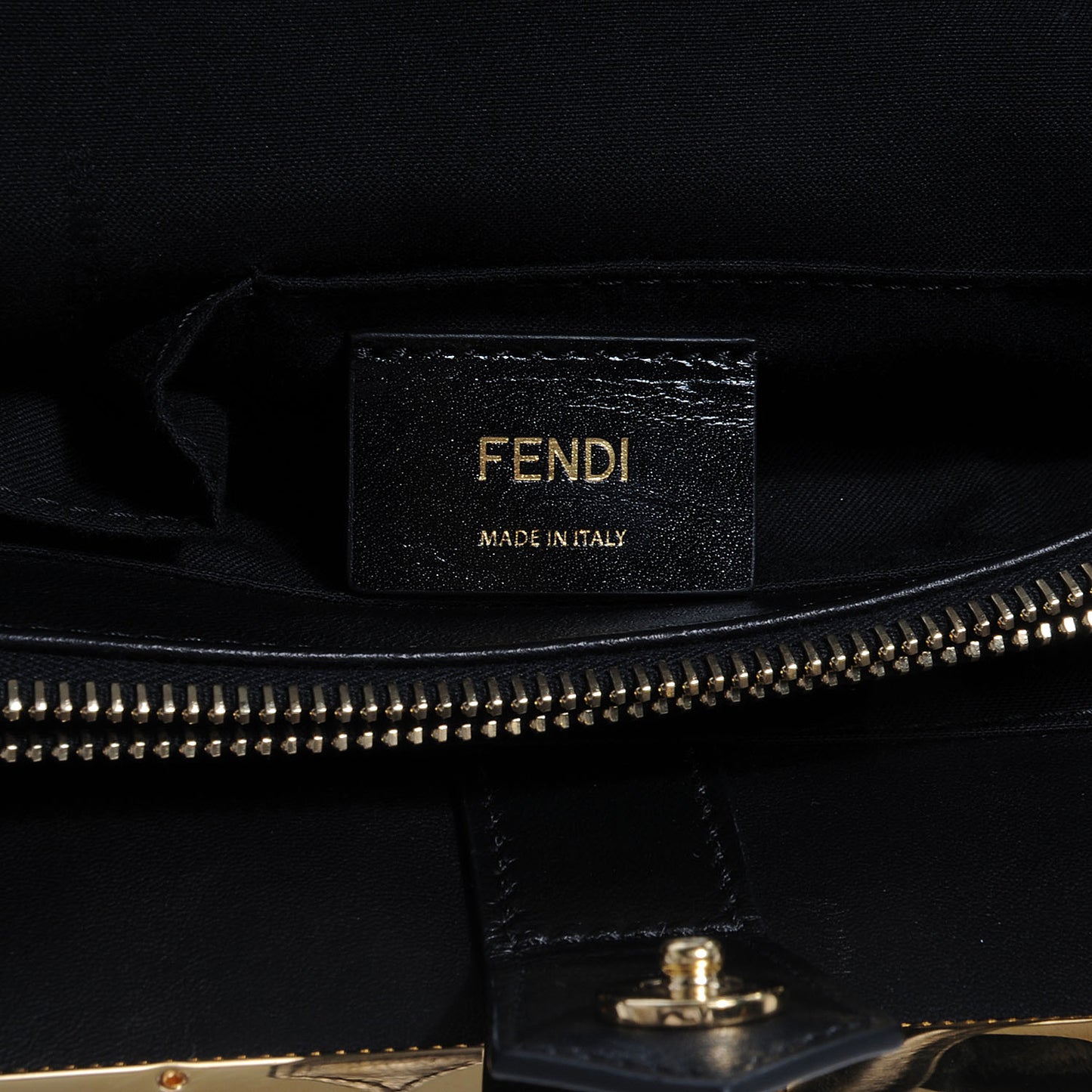 Nappa Crocodile Trapuntata Medium 2Jours Tote Black