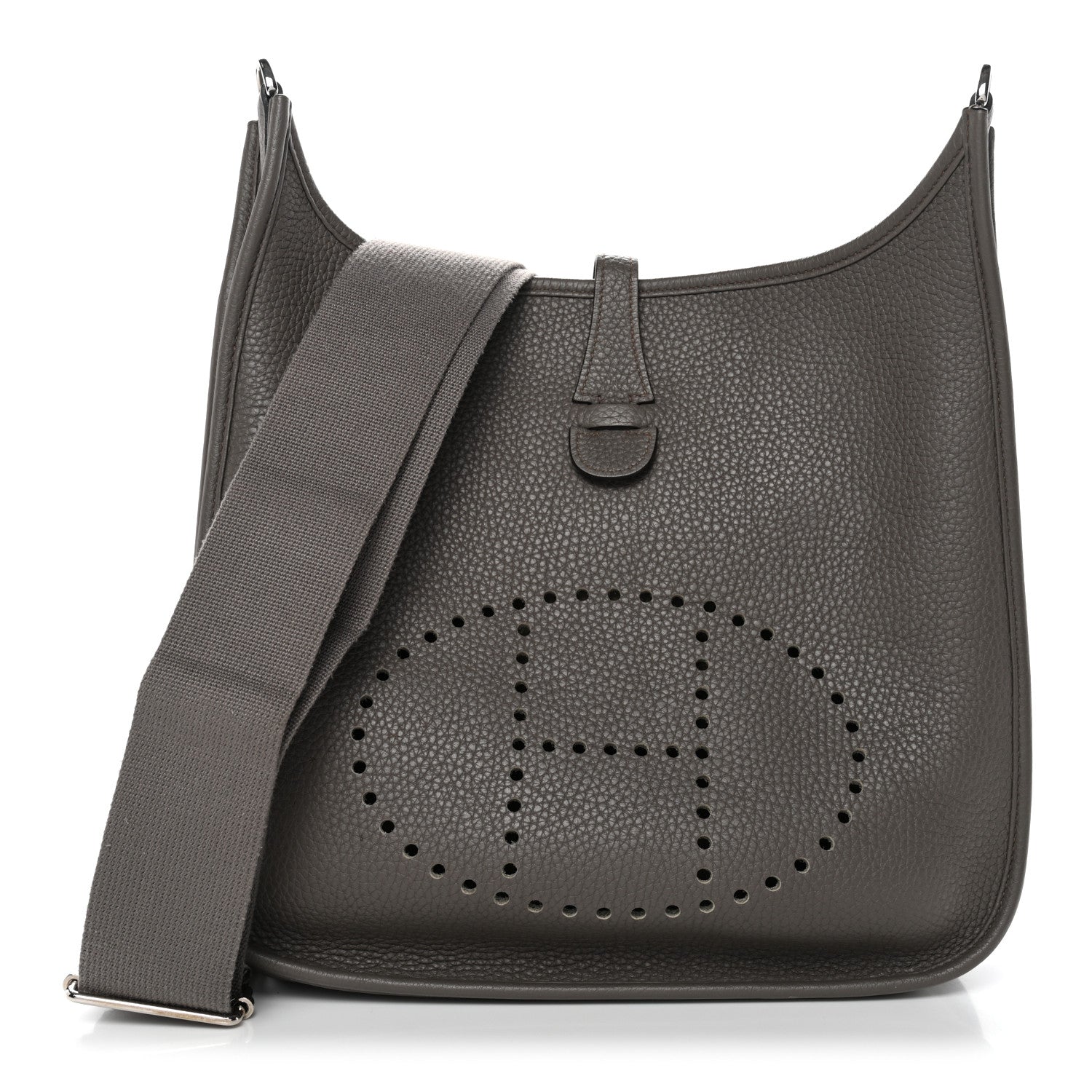 Hermes Taurillon Clemence EVELYNE III PM Etain 1 of 10