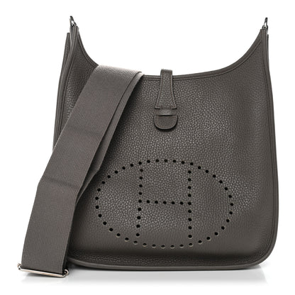 Hermes Taurillon Clemence EVELYNE III PM Etain 1 of 10