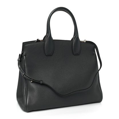 Salvatore Ferragamo Calfskin Studio Bag Dark Grey 4 of 9